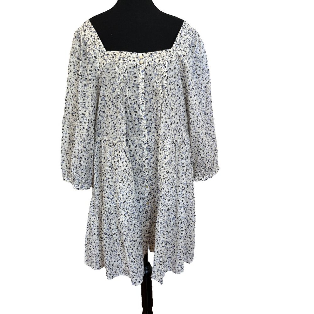 Rails Pippa Dress Babydoll Floral Puff Sleeve XL